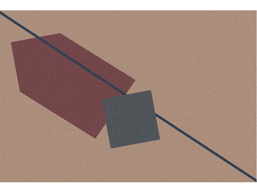 GEOMETRIE VOLANTI | Rectangular bath mat