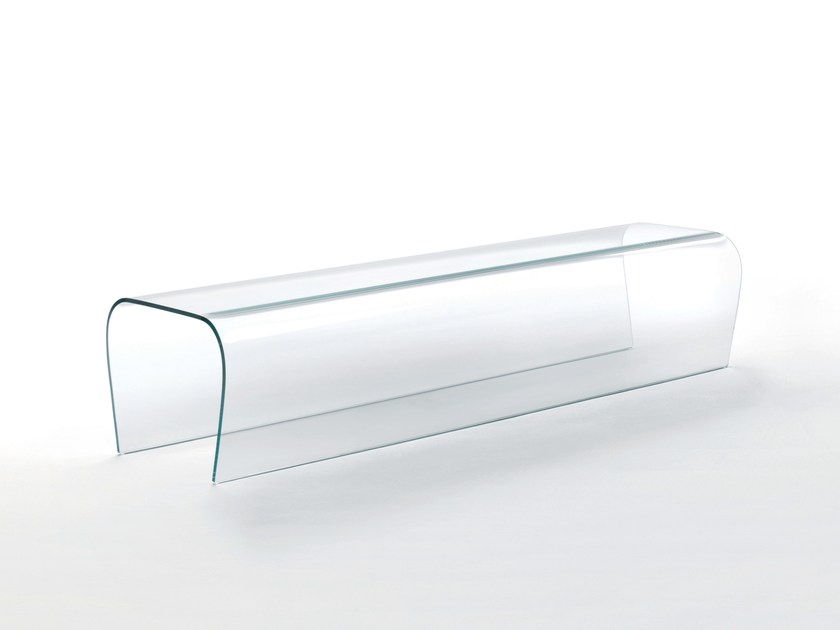 BENT GLASS BENCH