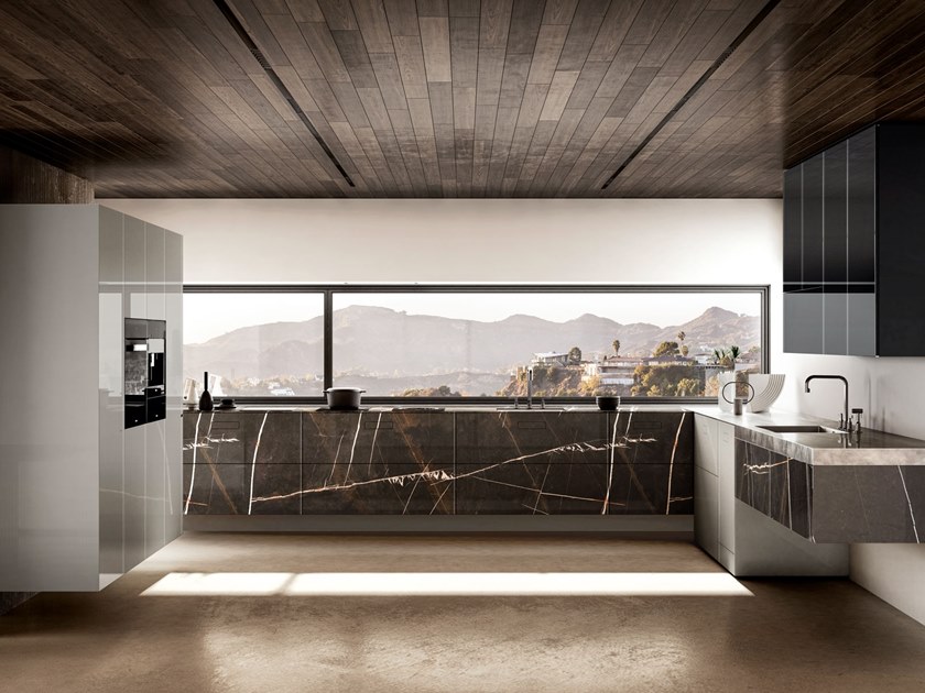 36E8 MARBLE XGLASS | Linear kitchen